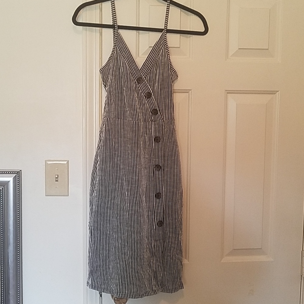 Black and white dress.